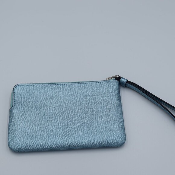 Coach Shimmering Blue Wristlet - Picture 5 of 13